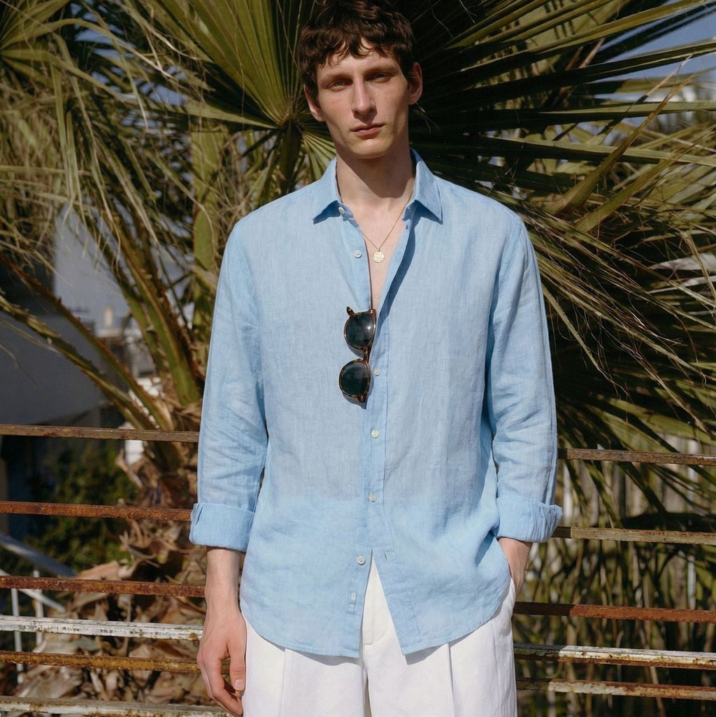 ETRNAL Long Sleeve Linen Shirt, view 6