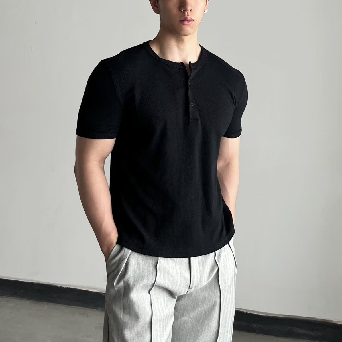 ETRNAL Short Sleeve Henley, view 2