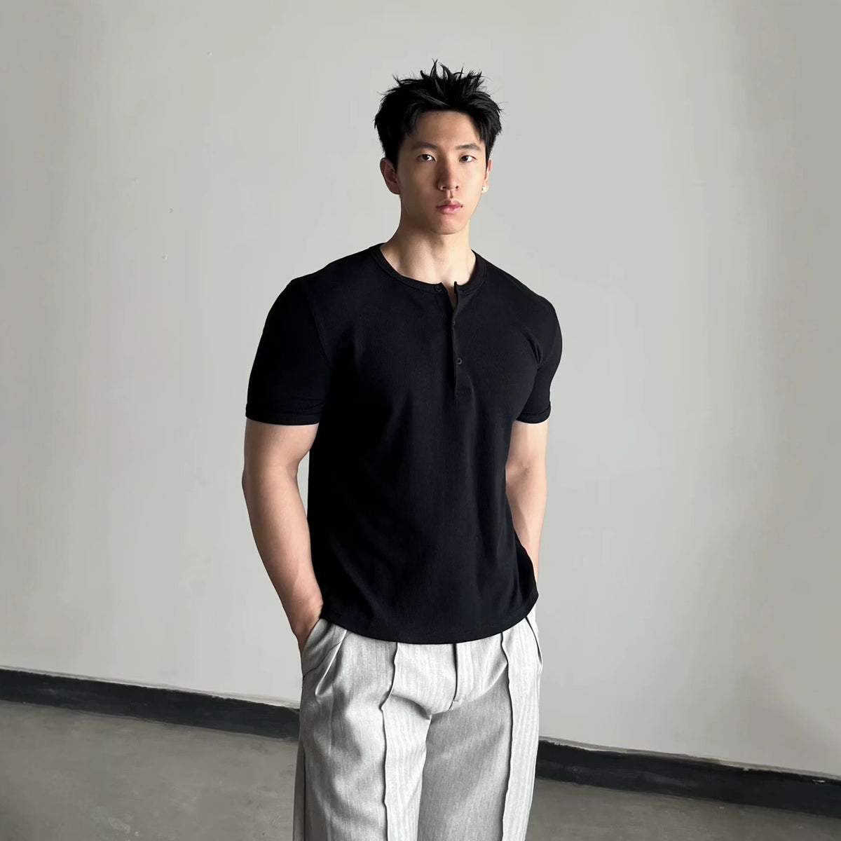 ETRNAL Short Sleeve Henley, view 5