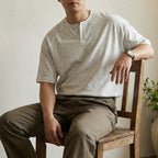 ETRNAL Short Sleeve Waffle Henley