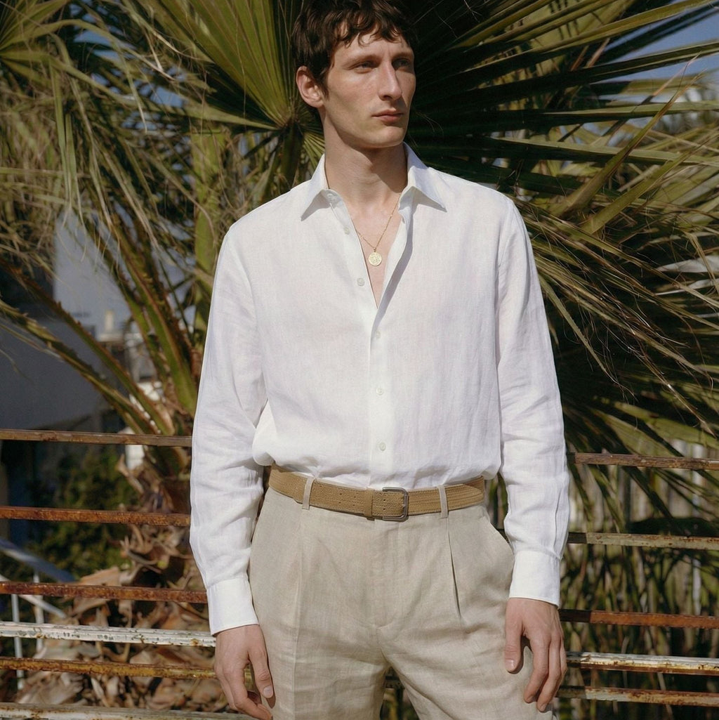 ETRNAL Long Sleeve Linen Shirt, view 2