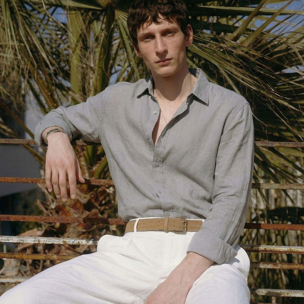 ETRNAL Long Sleeve Linen Shirt, view 5