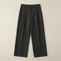 ETRNAL Straight Leg Trouser in Black, flat lay