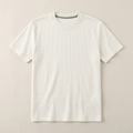ETRNAL Waffle Knit Tee in White, flat lay