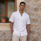 ETRNAL Short Sleeve Linen Shirt, flat lay, view 2