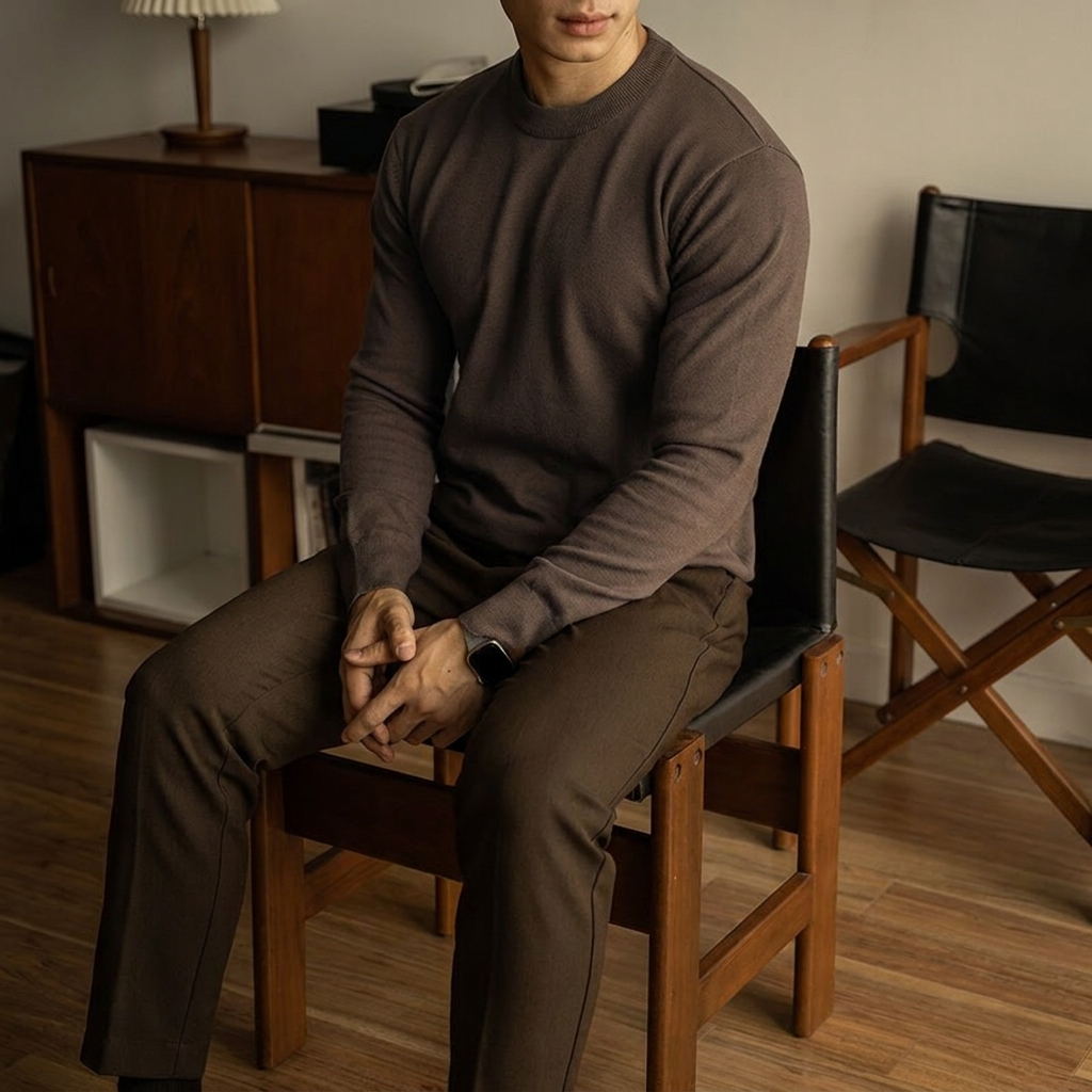 ETRNAL Wool Sweater, flat lay